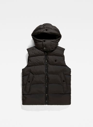 G-Whistler Padded Hooded Vest | ブラック | G-Star RAW® JP